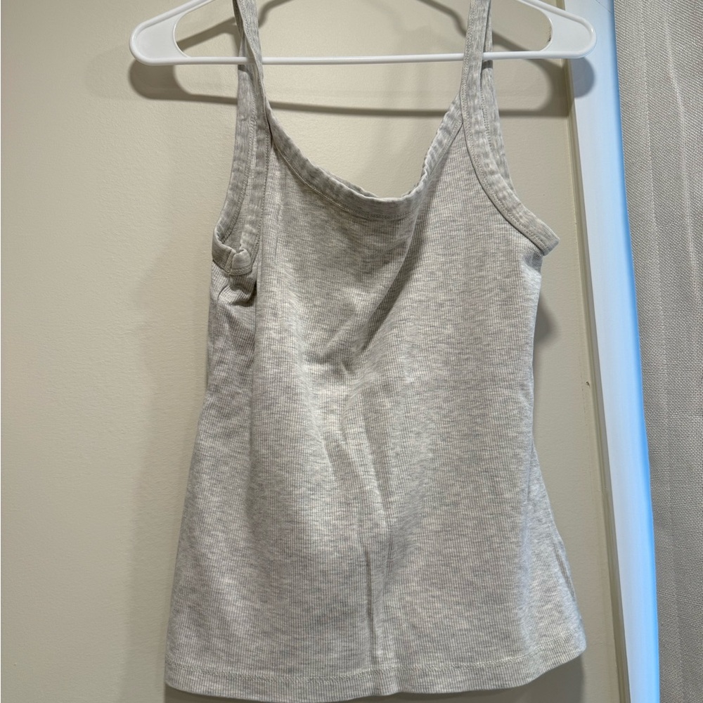 H&M Fitted Gray Tank Top